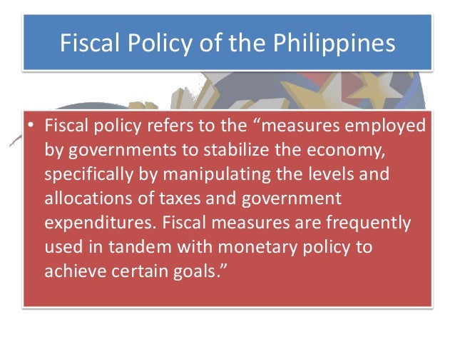 importance of fiscal administration to the philippine economy philippine public fiscal administration by leonor briones pdf free